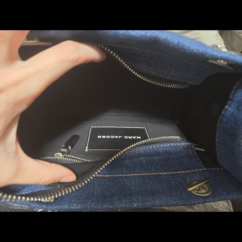 Marc jacobs 牛仔肩背包 小號-3