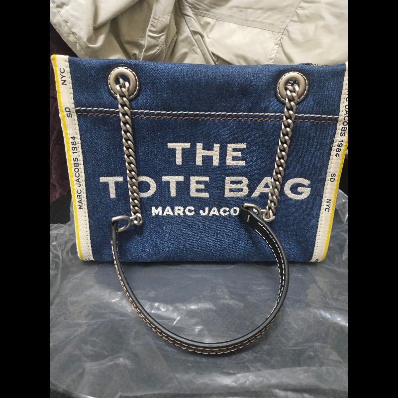 Marc jacobs 牛仔肩背包 小號-5