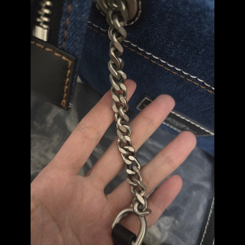 Marc jacobs 牛仔肩背包 小號-10