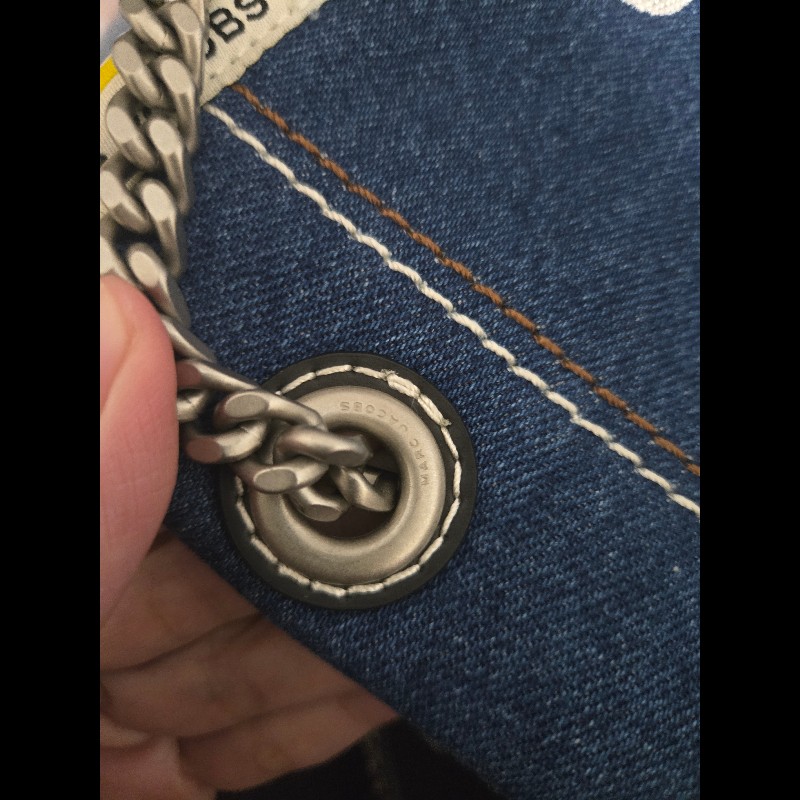 Marc jacobs 牛仔肩背包 小號-11