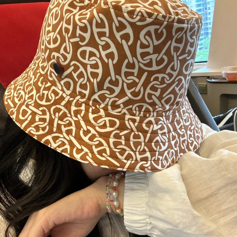 Hermes 愛馬仕 滿版 豬鼻 漁夫帽-0