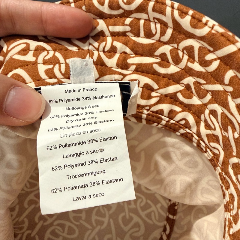 Hermes 愛馬仕 滿版 豬鼻 漁夫帽-7