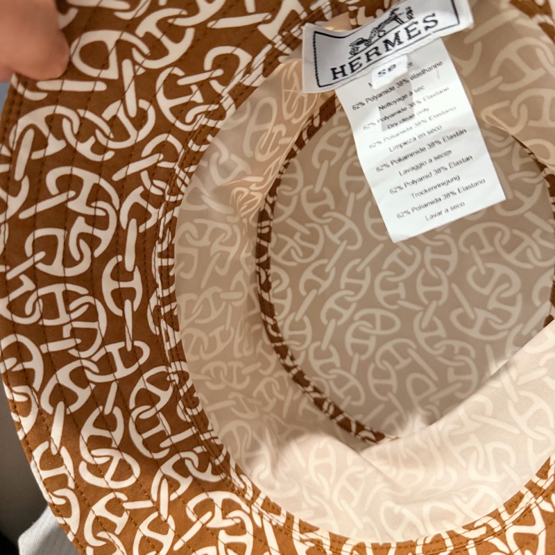 Hermes 愛馬仕 滿版 豬鼻 漁夫帽-8