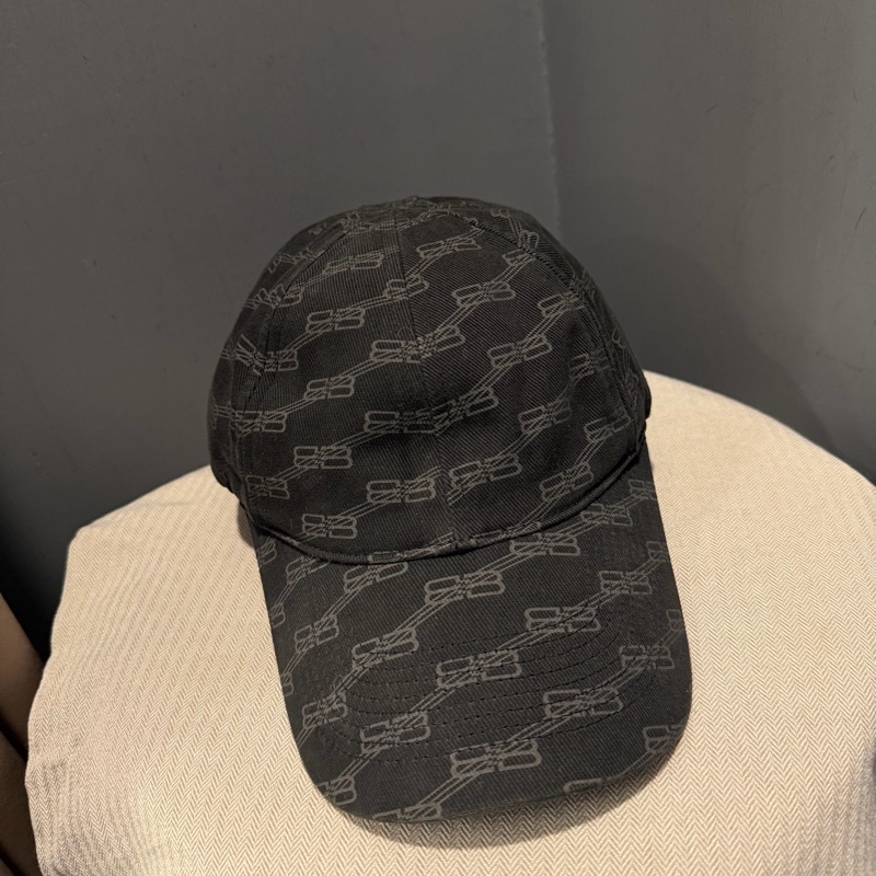 Balenciaga 巴黎世家 滿版 BB 水洗 棒球帽 鴨舌帽-0