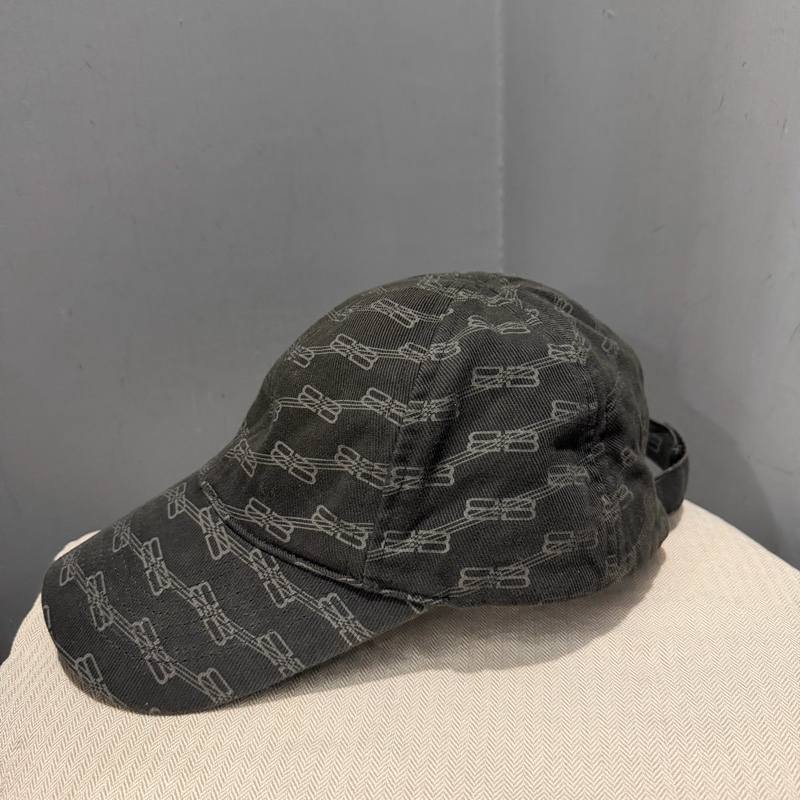 Balenciaga 巴黎世家 滿版 BB 水洗 棒球帽 鴨舌帽-1