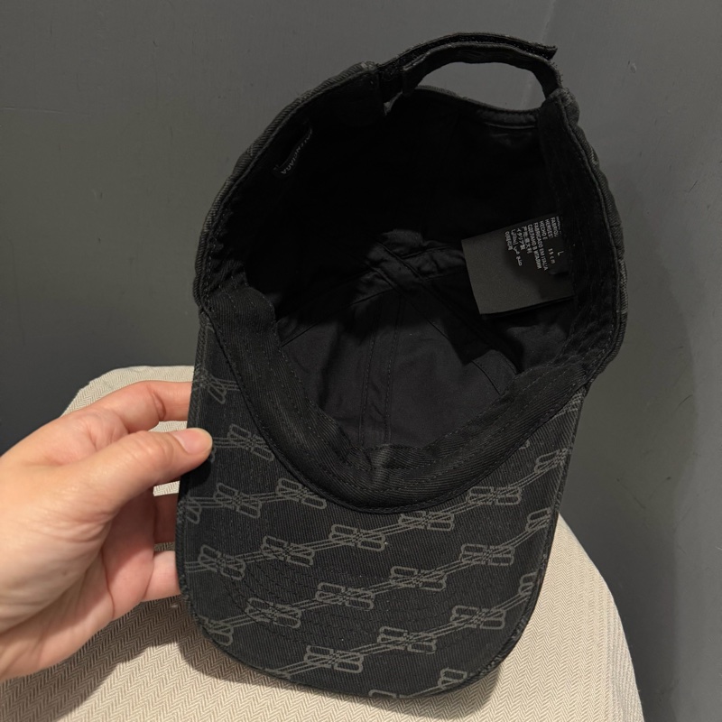 Balenciaga 巴黎世家 滿版 BB 水洗 棒球帽 鴨舌帽-4