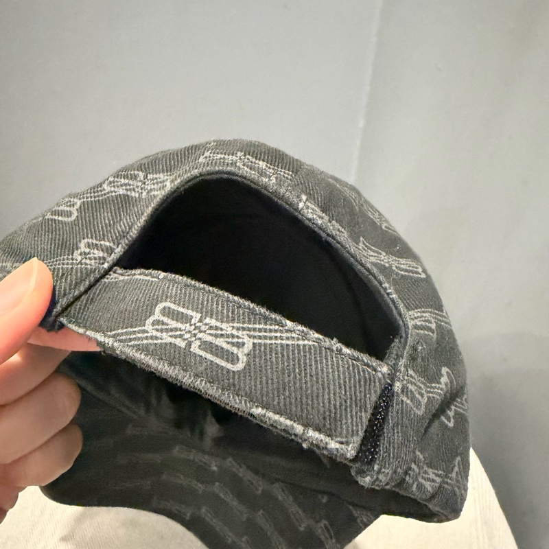 Balenciaga 巴黎世家 滿版 BB 水洗 棒球帽 鴨舌帽-5