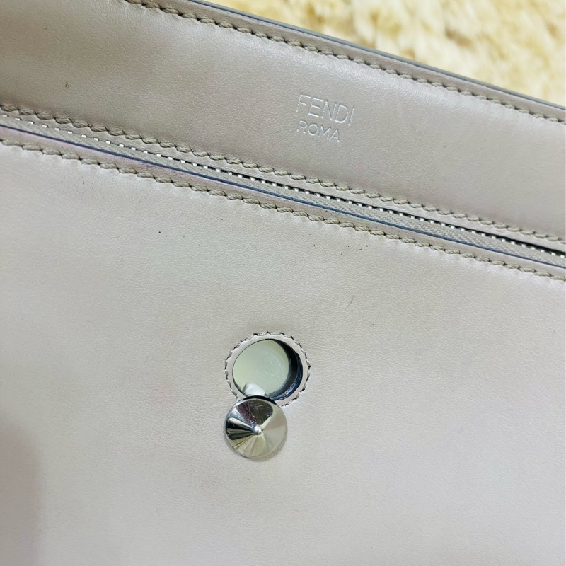 Fendi Dotcom 米白托特包-43