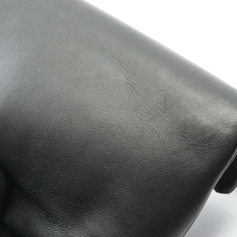 香奈兒 2.55 Chocobar 女士單肩包，皮革，黑色-9