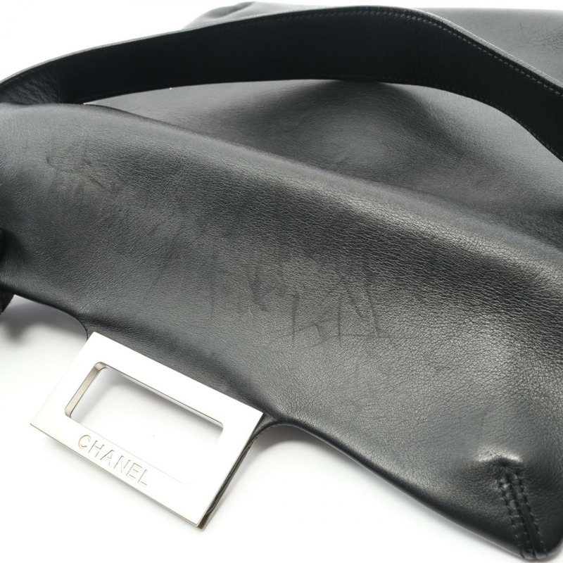 香奈兒 2.55 Chocobar 女士單肩包，皮革，黑色-10