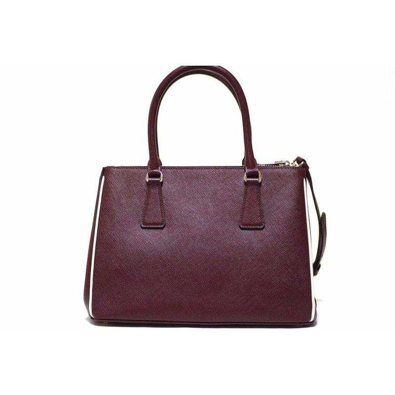 PRADA Saffiano Lux 雙拉鍊 Galleria 包-4