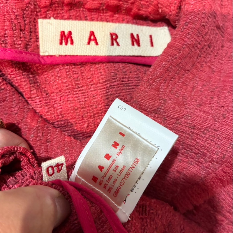 《新歡舊愛》原5萬多正品MARNI紅色系修身版氣質外套40/S-4
