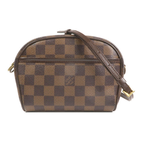 LOUIS VUITTON Damier Pochette Ipanema金扣肩背袋