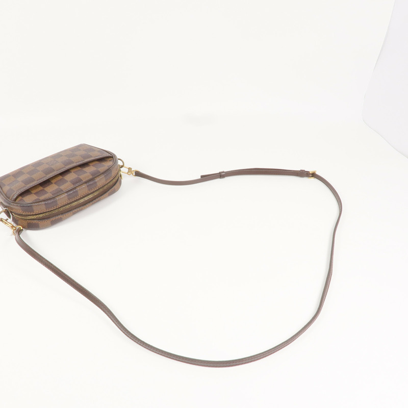 LOUIS VUITTON Damier Pochette Ipanema金扣肩背袋-7