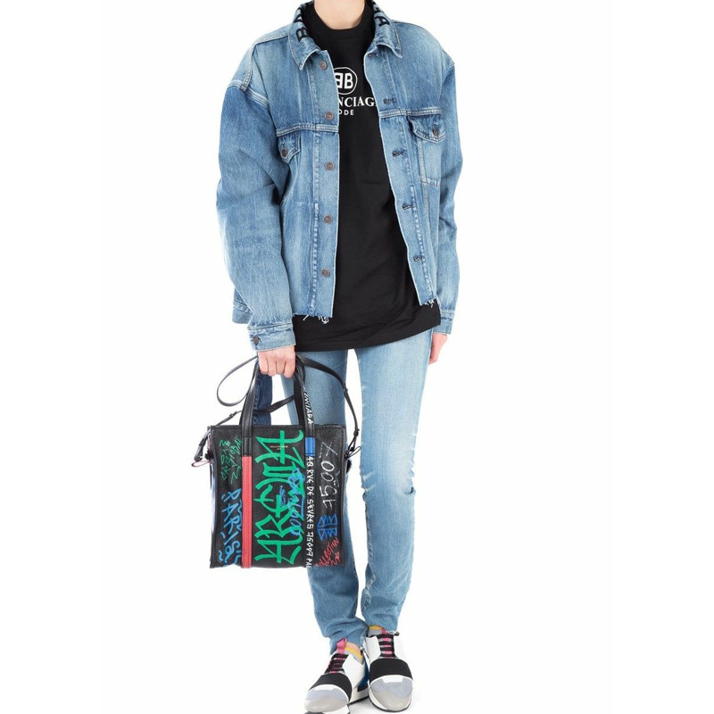BALENCIAGA 塗鴉 Baza 小包 443096 0FE4N-15