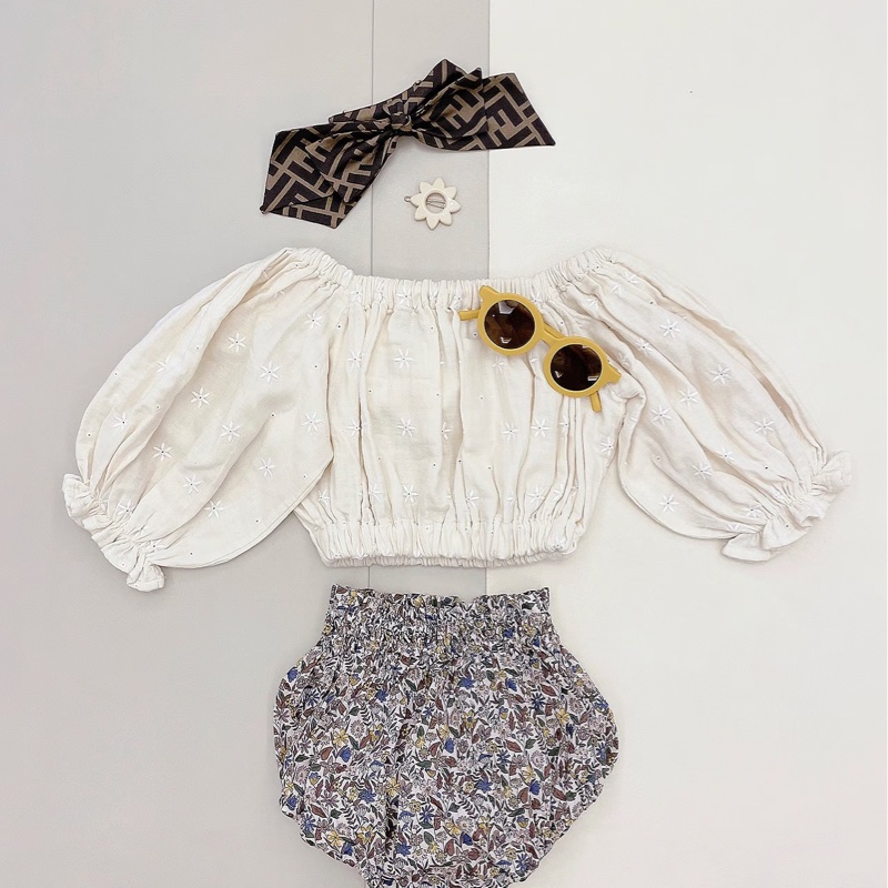 FENDI 棕色 菸草色調 FF LOGO 老花 蝴蝶結 髮圈 髮夾 髮飾-18