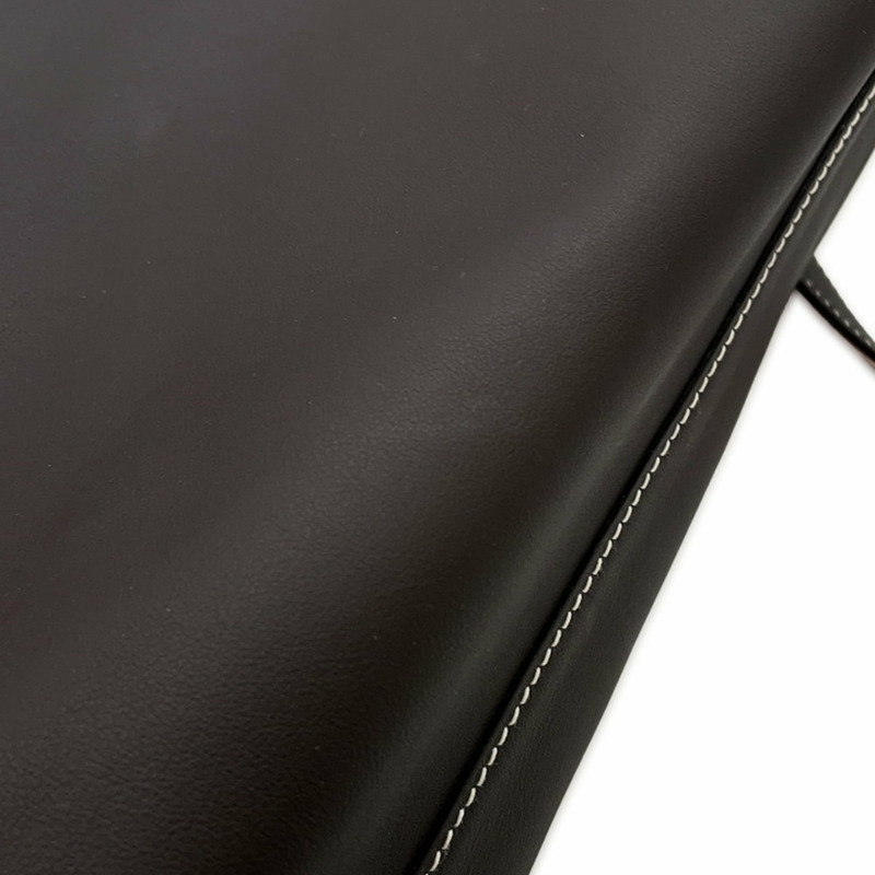 Hermes Hermès Neo Double Sens 35 手提包，玫瑰櫻/Ebène Swift，K 印章，雙面-8