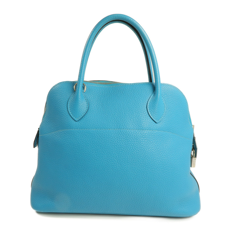 HERMES Clemence皮革Bolide 31銀扣手挽袋-2