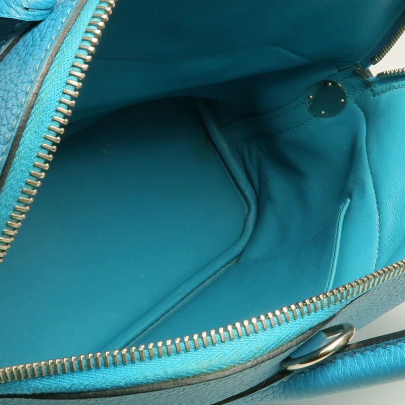 HERMES Clemence皮革Bolide 31銀扣手挽袋-4