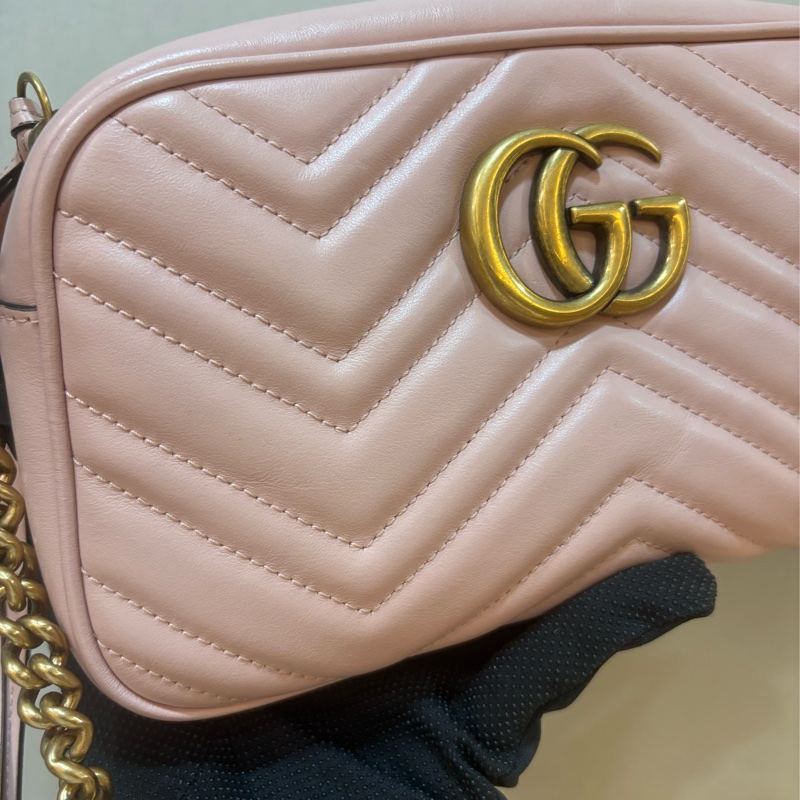 Gucci Marmont 24cm 相機包 粉色-1