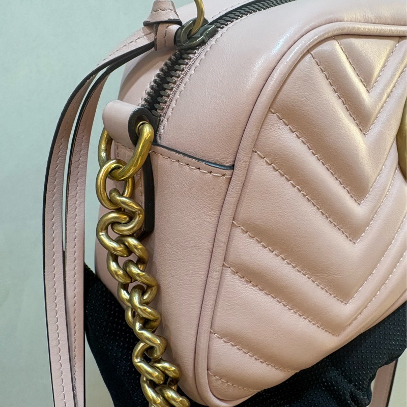 Gucci Marmont 24cm 相機包 粉色-2
