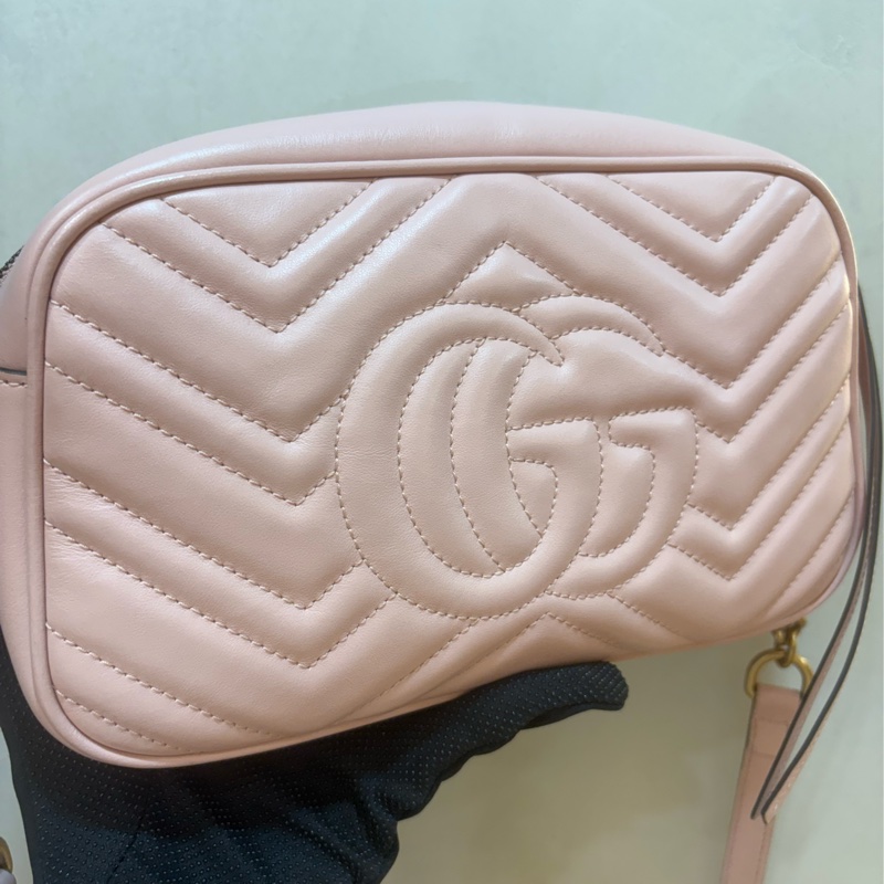 Gucci Marmont 24cm 相機包 粉色-3