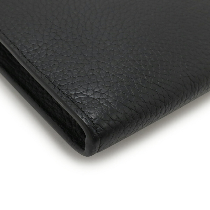 路易威登 LV Circle Pochette Jour GM NM 手拿包/第二包 Taurillon 皮革黑色藍色 (M67763)-3