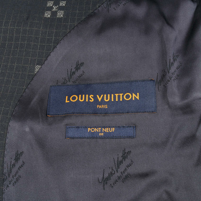 路易威登雙排扣羊毛 Pont Neuf 西裝，海軍藍，二手男士-3