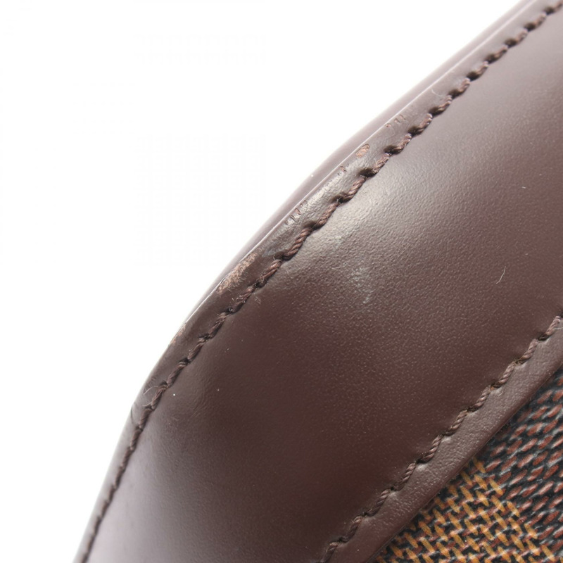 路易威登 Alma 手提包 N51131 Damier Ebene 帆布皮革棕色二手女士-5