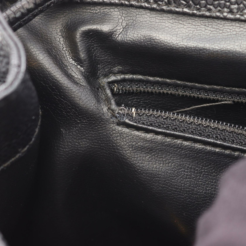 香奈兒 COCO Mark 雙肩包，黑色，二手，女款，金色五金-6