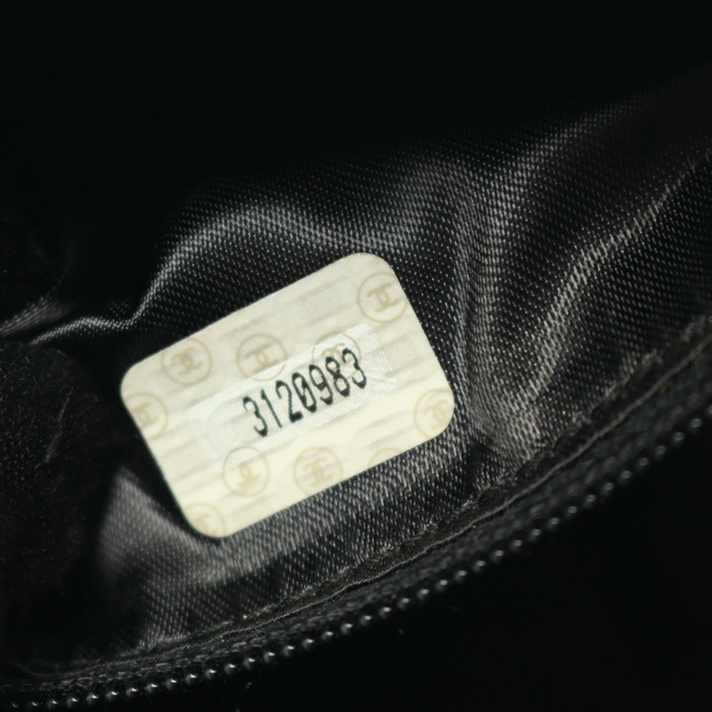 香奈兒三重 COCO 標誌鏈斜背包單肩包，流蘇羊皮，黑色，二手，金色五金-4