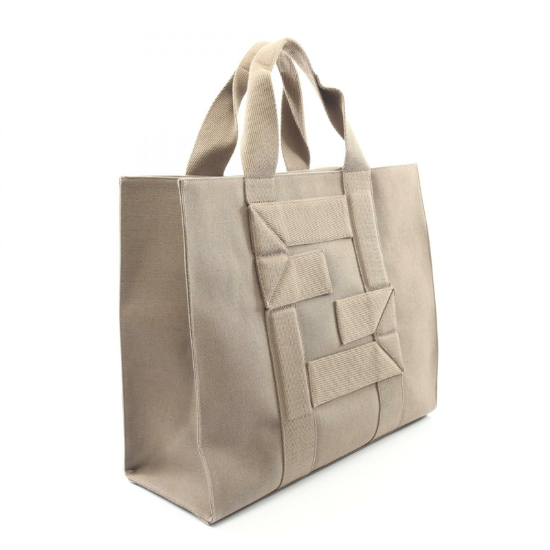 FENDI FF logo 手提肩斜背包 7VA558 帆布 米色 二手 女士-1