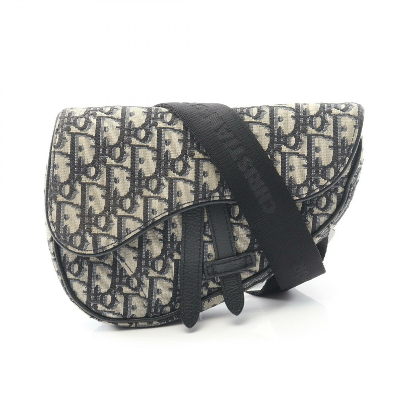 Christian Dior SADDLE Oblique Jacquard 肩背包帆布皮革-0