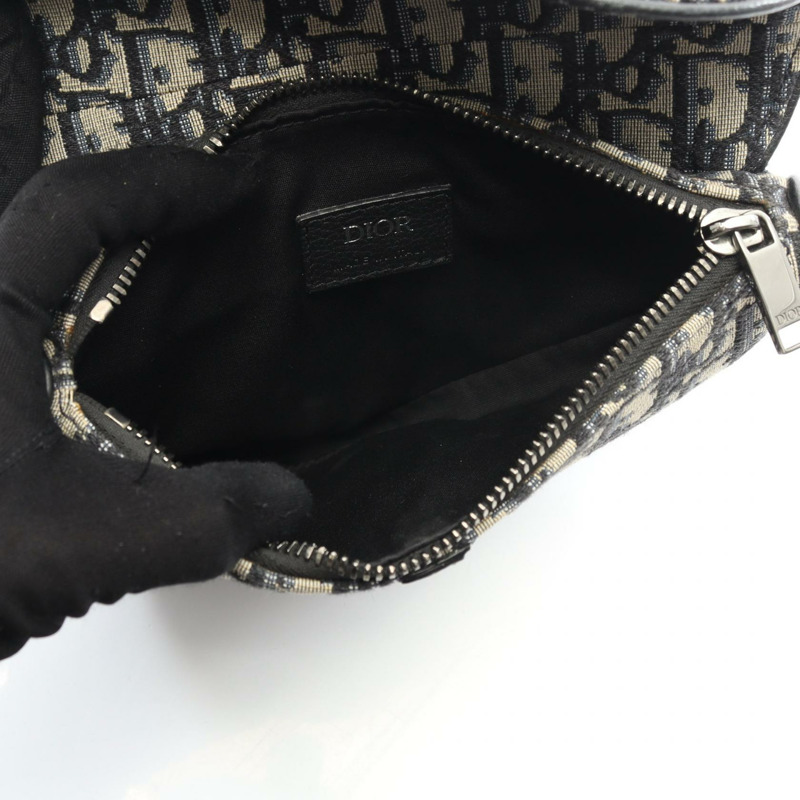 Christian Dior SADDLE Oblique Jacquard 肩背包帆布皮革-2