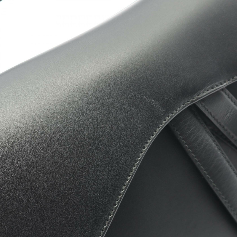 Christian Dior 馬鞍形單肩手提包，小牛皮材質，黑色，二手女款-4