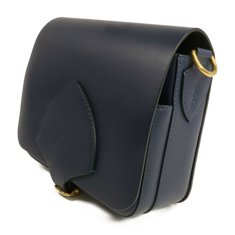 BURBERRY 牛皮皮革Square Satchel金扣肩背袋-1