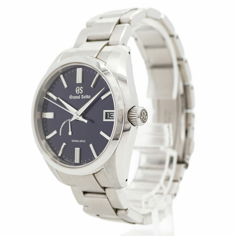 精工 Grand 9R65-0DY0 SBGA439 海軍藍錶盤男士腕錶-2