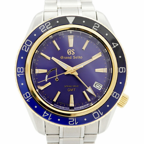 精工 Grand 9R66-0AW0 SBGE248 藍色錶盤男士腕錶