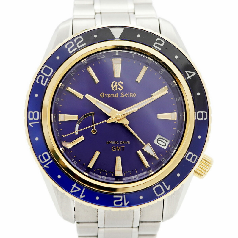 精工 Grand 9R66-0AW0 SBGE248 藍色錶盤男士腕錶-0