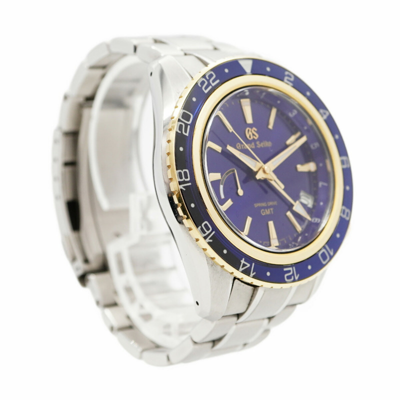 精工 Grand 9R66-0AW0 SBGE248 藍色錶盤男士腕錶-3