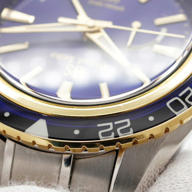 精工 Grand 9R66-0AW0 SBGE248 藍色錶盤男士腕錶-7