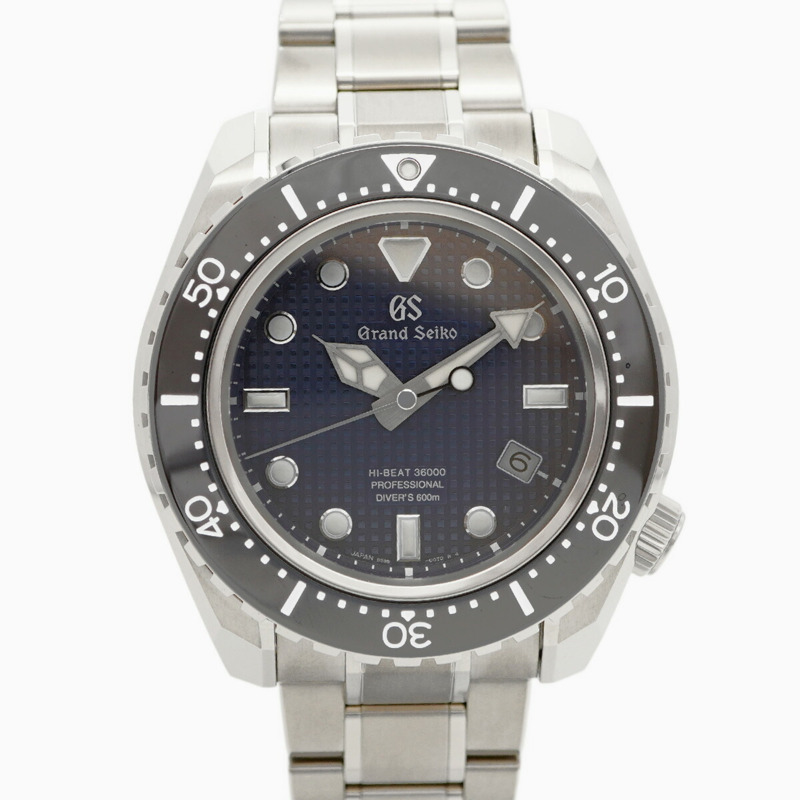 精工 Grand 9S85-01B0 SBGH257 藍色錶盤男士腕錶-0