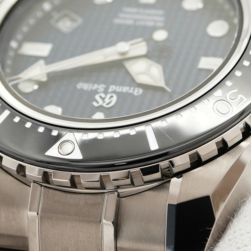 精工 Grand 9S85-01B0 SBGH257 藍色錶盤男士腕錶-7