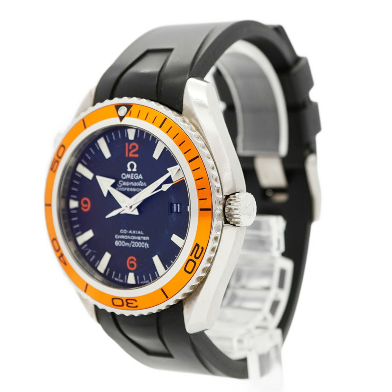 歐米茄海馬系列 2908.50 黑色錶盤男士腕錶-1