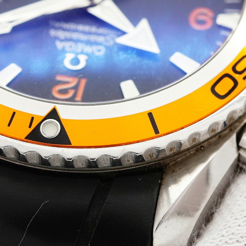 歐米茄海馬系列 2908.50 黑色錶盤男士腕錶-5