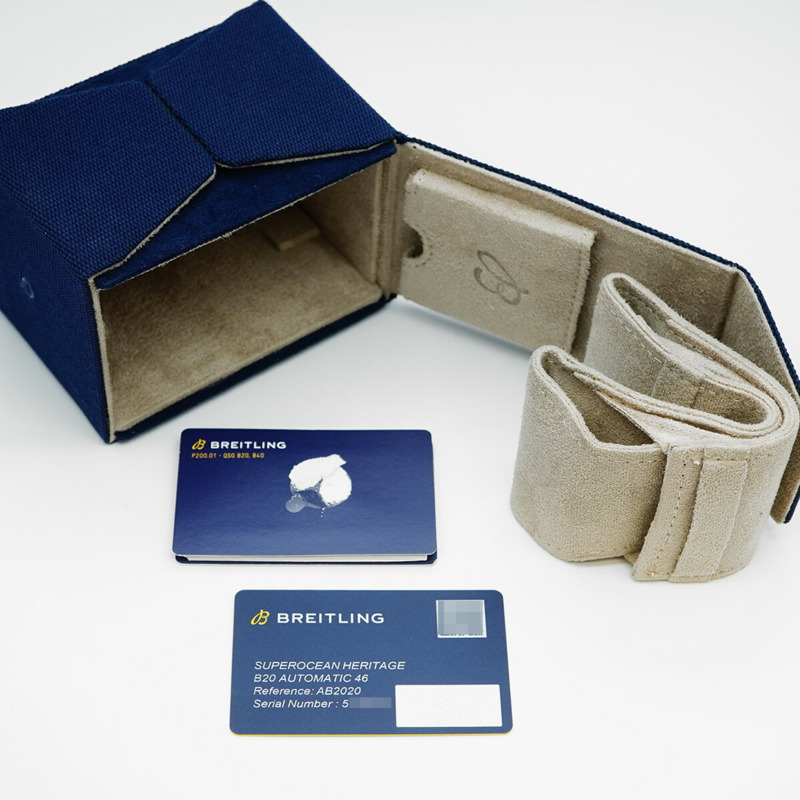 百年靈超級海洋AB2020黑色錶盤男士腕錶-1