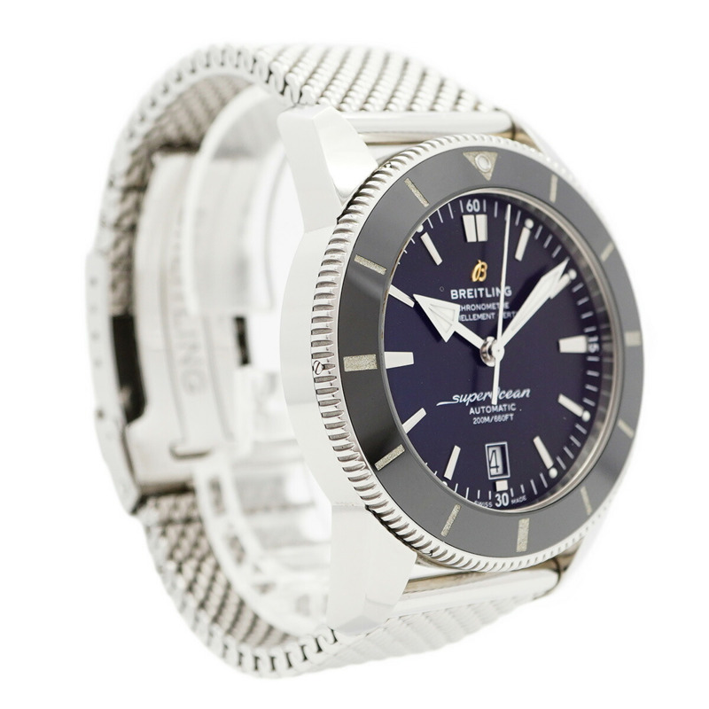 百年靈超級海洋AB2020黑色錶盤男士腕錶-3