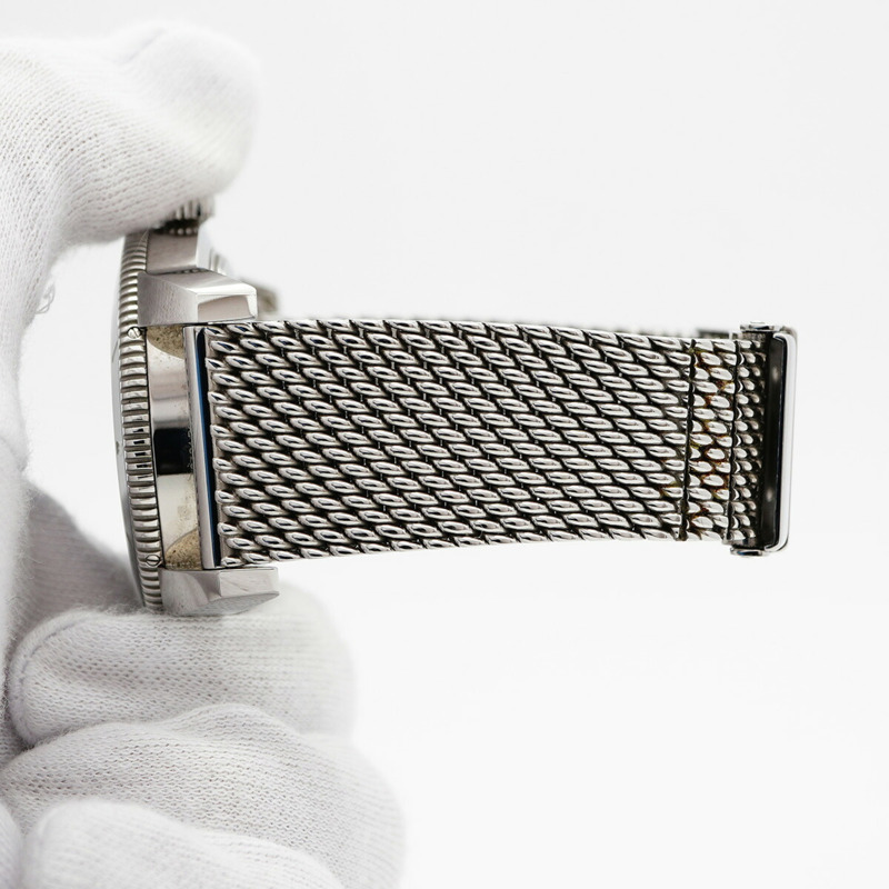 百年靈超級海洋AB2020黑色錶盤男士腕錶-6