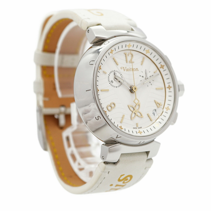 Louis Vuitton Tambour QA093Z 銀色錶盤男士手錶-3
