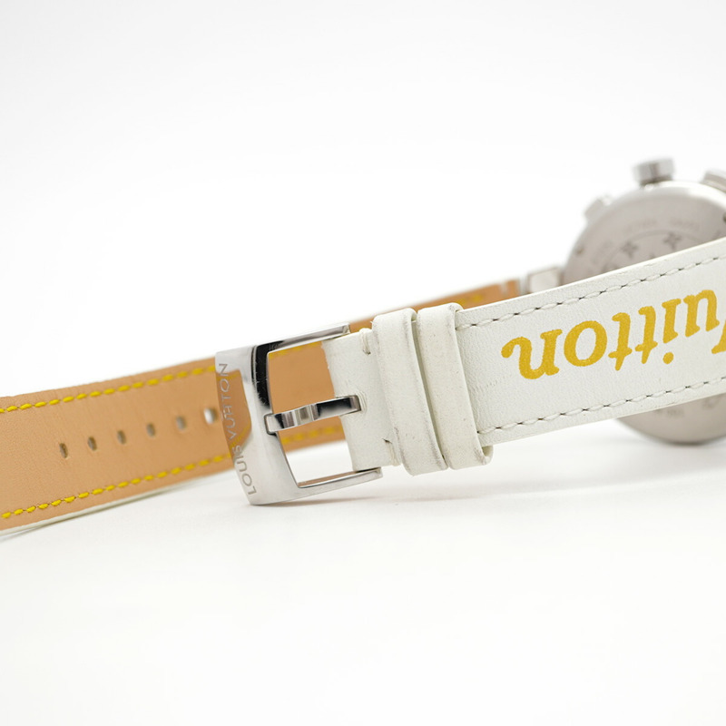 Louis Vuitton Tambour QA093Z 銀色錶盤男士手錶-4